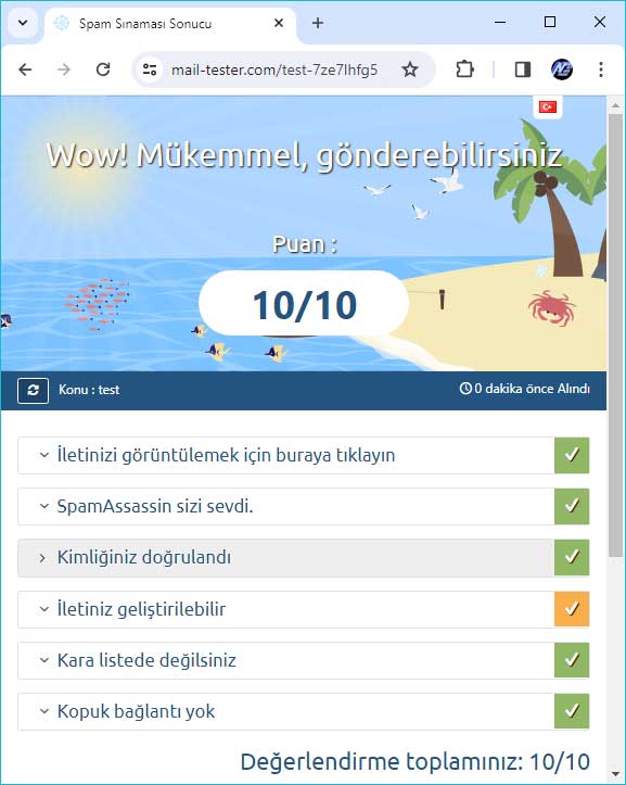 mail gönderme problemi